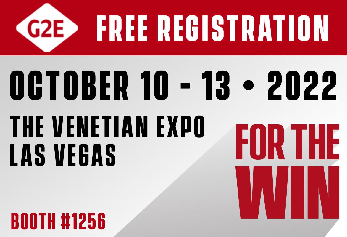 Click here to register free for G2E 2022
