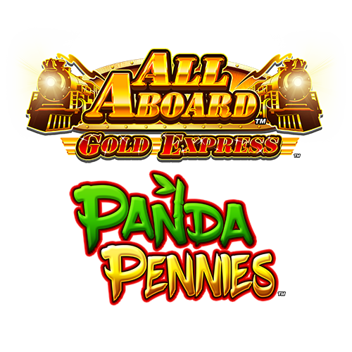 All Aboard Gold Express Panda Pennies Logo