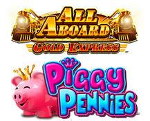 All Aboard Piggy Pennies Gold Express LOGO