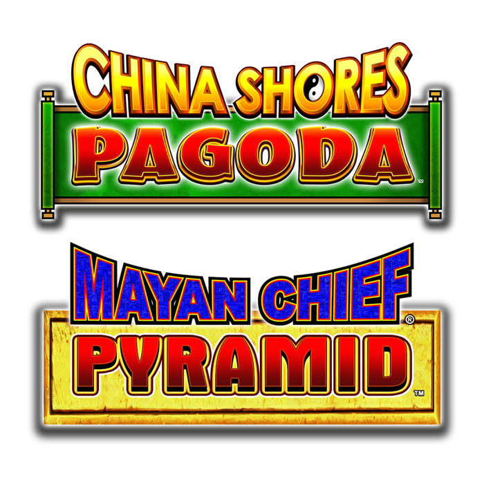China Shores Pagoda & Mayan Chief Pyramid Logo Combined